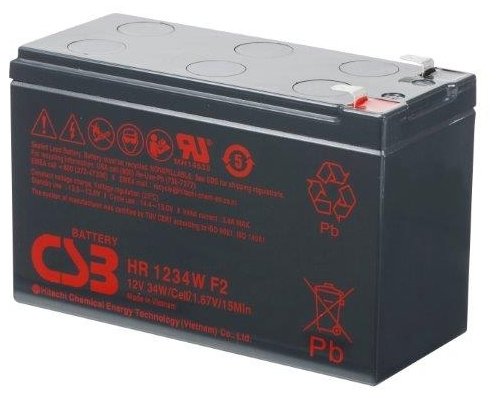 Bateri UPS CSB Battery HR1234WF2, 12V, 9Ah, plumbi