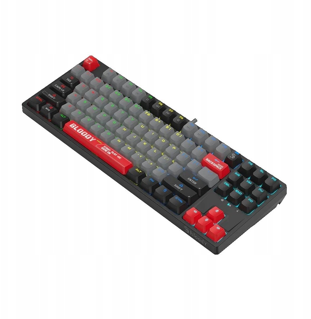 Tastierë gaming A4tech Bloody S87, mekanike, RGB, Energy Red