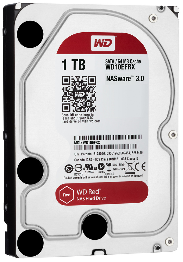 Disk Western Digital Red WD10EFRX, 3.5", 1TB, i kuq