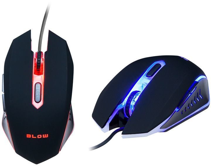 Maush lojrash Blow Adrenaline Hurricane 2, 2400 DPI, LED, zi gri