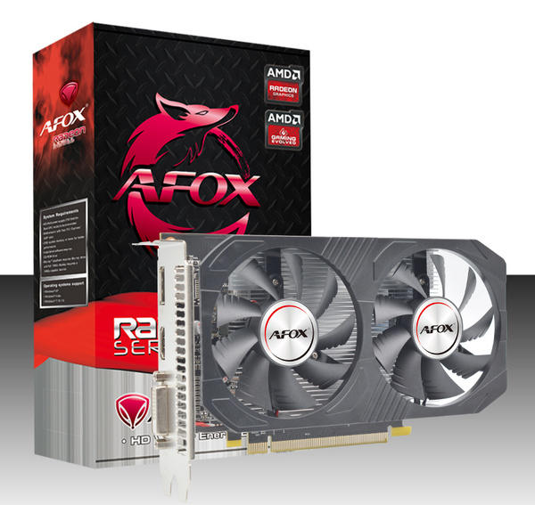 Kartelë grafike AFOX Radeon RX 550 4GB GDDR5 DVI HDMI DP DUAL FAN AFRX550-4096D5H4-V6