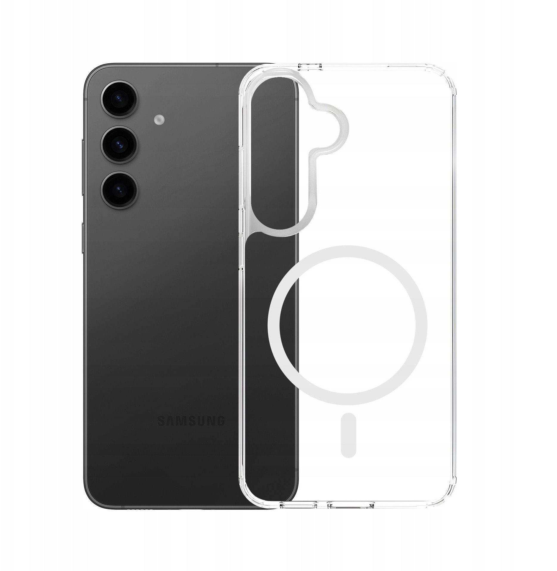 Футрола за телефон 3MK Armor MagCase, за Samsung Galaxy S25 FE, проѕирна