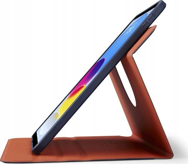 Mbulesë tabletë Pipetto Origami No5, për iPad 10.9" 2022, me qëndrues rrotullues, blu e errët