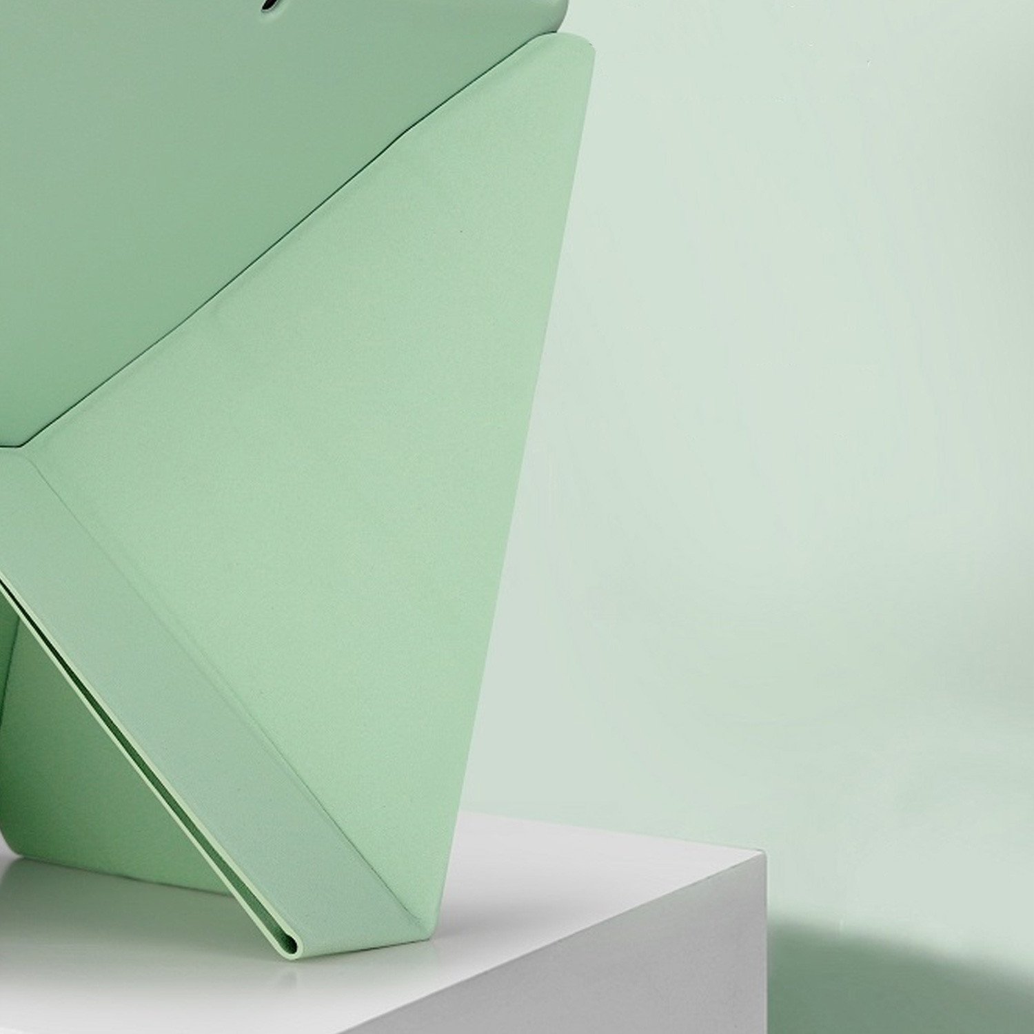 Mbrojtëse tablet për iPad Air 11 Gen 6, kapak trefish, lëkurë eko, jeshile