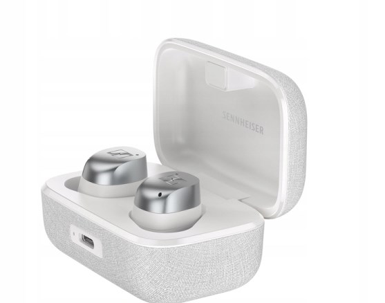 Kufje Sennheiser MOMENTUM True Wireless 4, 30 orë, të bardha