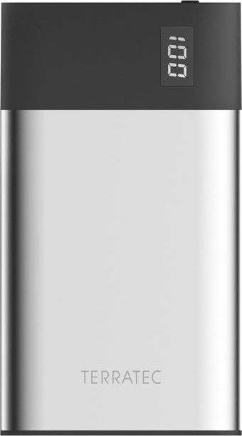 Powerbank TerraTec P80, 8000mAh, i zi/ i argjendë