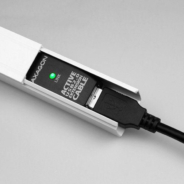Kabllo USB Axagon USB-A - USB-A, 10m, e zezë