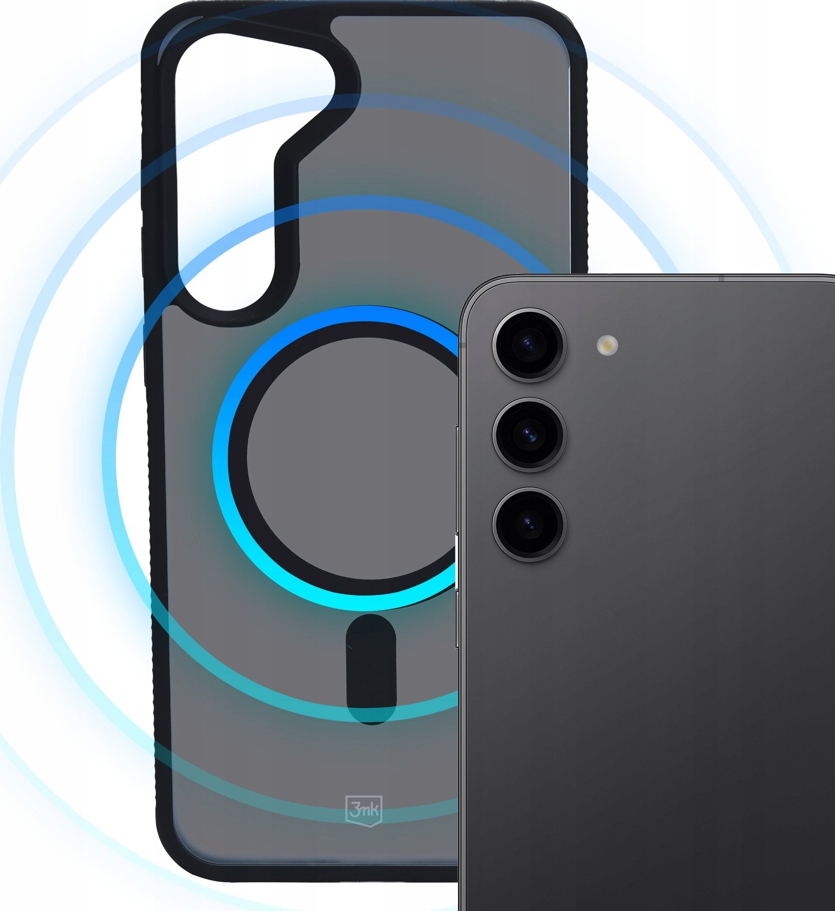 Kuti mbrojtëse ESR Smoke MagCase për Samsung Galaxy S23, MagSafe, e tejdukshme gri