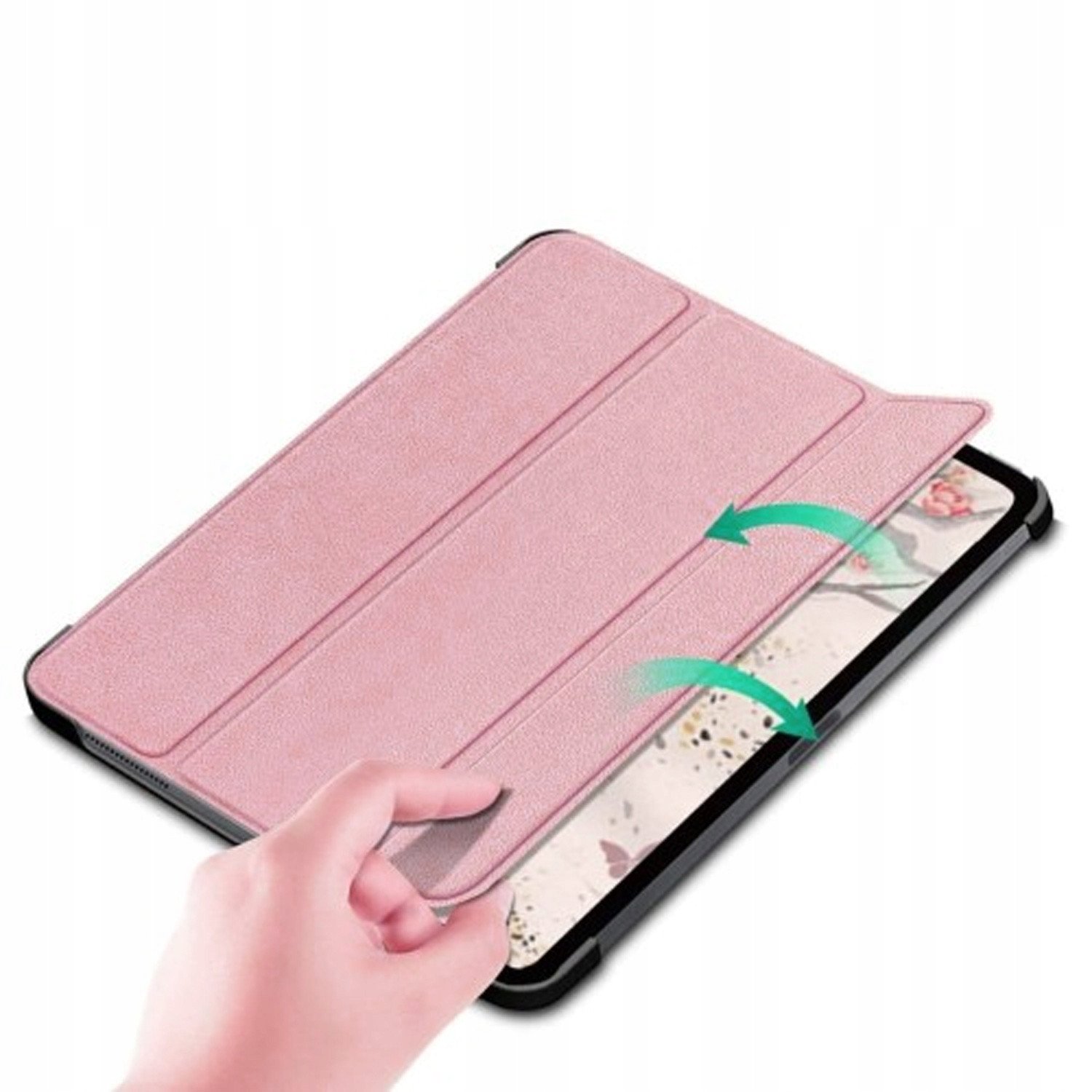 Këllëf tablet STRADO Smart Case për iPad Pro 11 Gen 5 2024, magnetik, funksion sleep wake, rozë gold