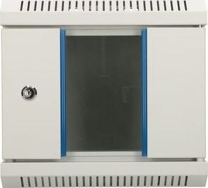 Kabinet muror rrjeti ExtraLink 10" 4U EX.14466, çelik, me derë xhami, gri