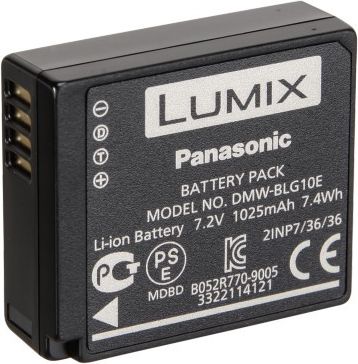 Bateri për aparat Panasonic DMW-BLG10E, Li-ion, e zezë