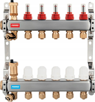 Manifold ngrohjeje Ferro Inox SN-RZP05S, 1", 5 qarqe