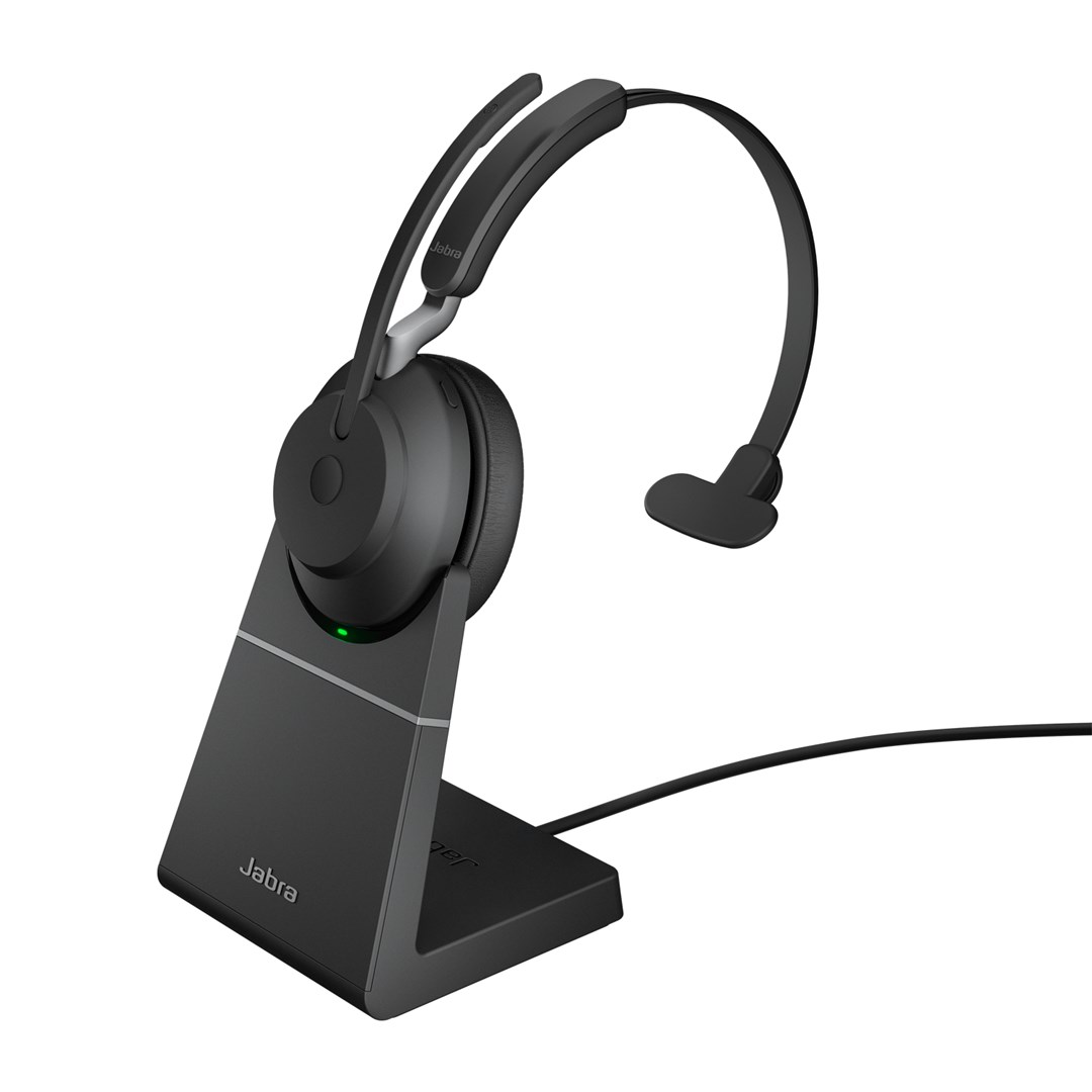 Слушалки Jabra Evolve2 65 USB-A UC Mono, Bluetooth, црни