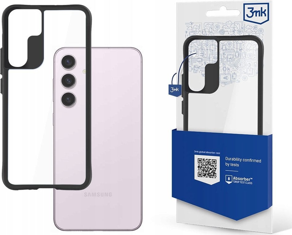 Маска за телефон 3MK Satin Armor Case Plus, за Samsung Galaxy S24, проѕирна