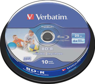 Disk Blu-ray Verbatim, 25GB 6x, 10 copë