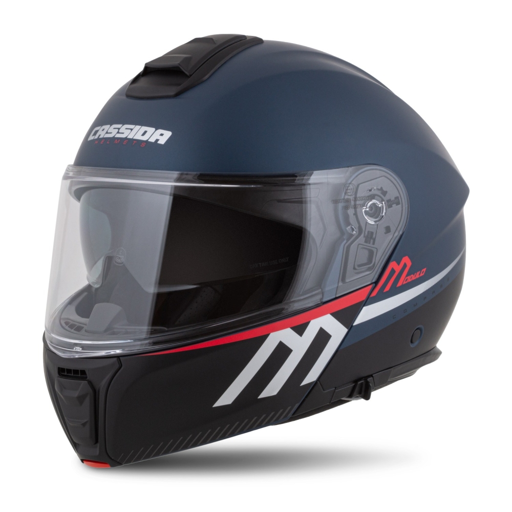 Kaskë integrale CASSIDA Modulo 2.1 Compass, Pinlock ready, madhësia XS, blu mat shumëngjyrëshe