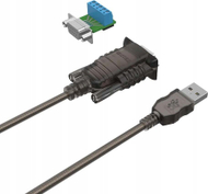 Adapter Unitek USB 2.0 në RS422 RS485, chipset FTDI, 1.5m, me USB hub