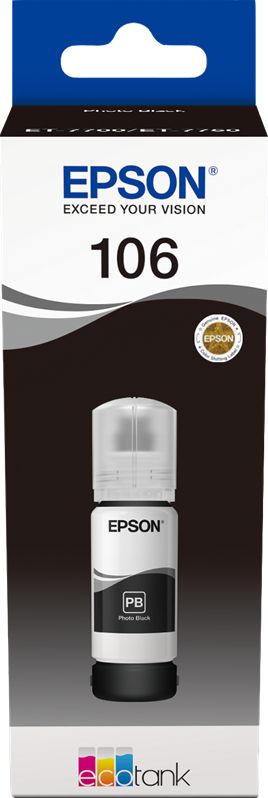 Ngjyrë për printer Epson 106, 5000 faqe, 70ml, e zezë