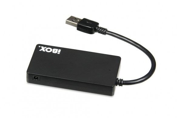 USB Hub 3.0 iBOX, 4 porte, e zezë 