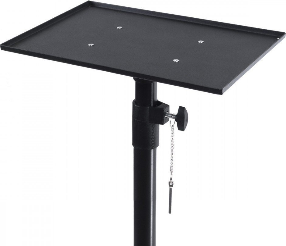 Stativ projektori Maclean MC-953, lartësi 1.1-1.8 m, çelik, i zi