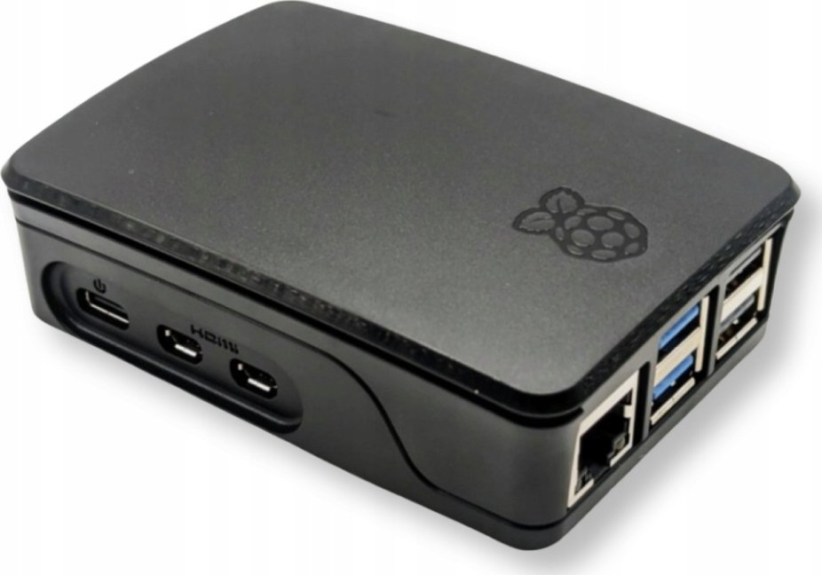 Kuti Raspberry Pi SC1160 Pi 5, me ventilator PWM, heatsink, e zezë gri