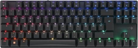 Tastierë gaming CHERRY MX 8.2 TKL Wireless, mekanike MX Brown, RGB, pa tela, gjermanisht QWERTZ, e zezë