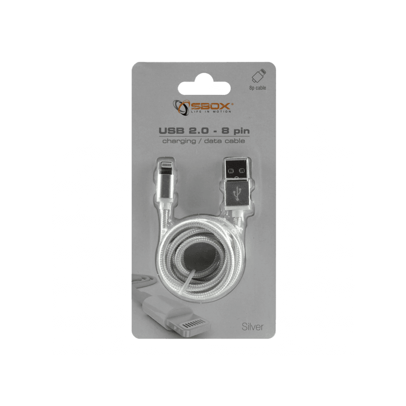 SBOX Cable USB 2.0- 8Pin for iOS 1.5m