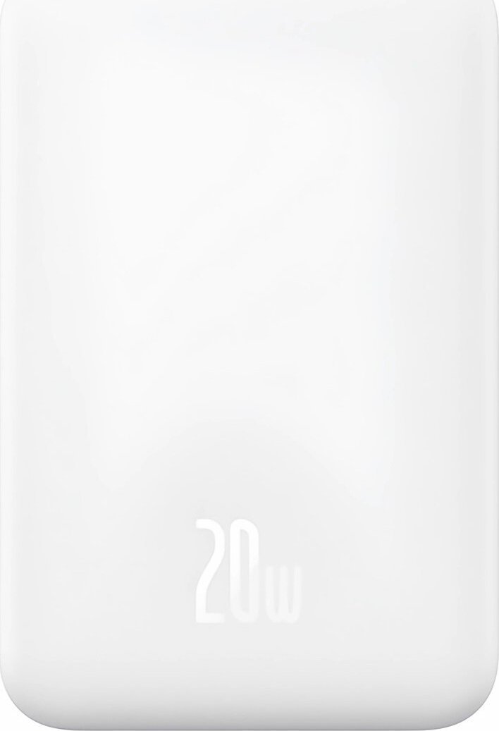 Karikues portativ Baseus Magnetic Mini, 5000mAh, 20W, i bardhë