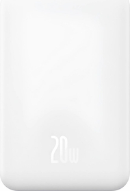 Karikues portativ Baseus Magnetic Mini, 5000mAh, 20W, i bardhë