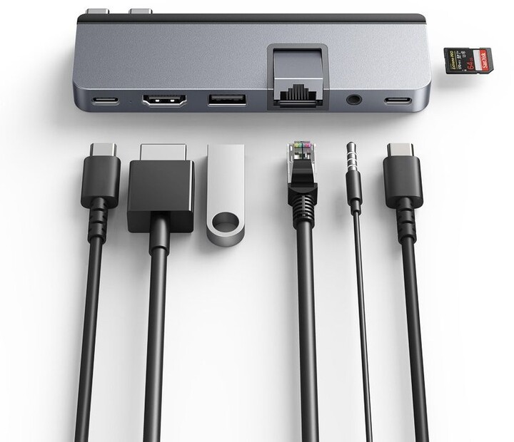HUB HyperDrive DUO PRO 7-in-2 USB-C Hub, hiri
