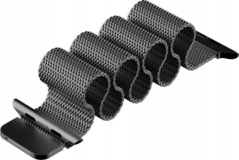 Rrip ore Swissten Mesh për Apple Watch, 38-40mm, metalik, i zi