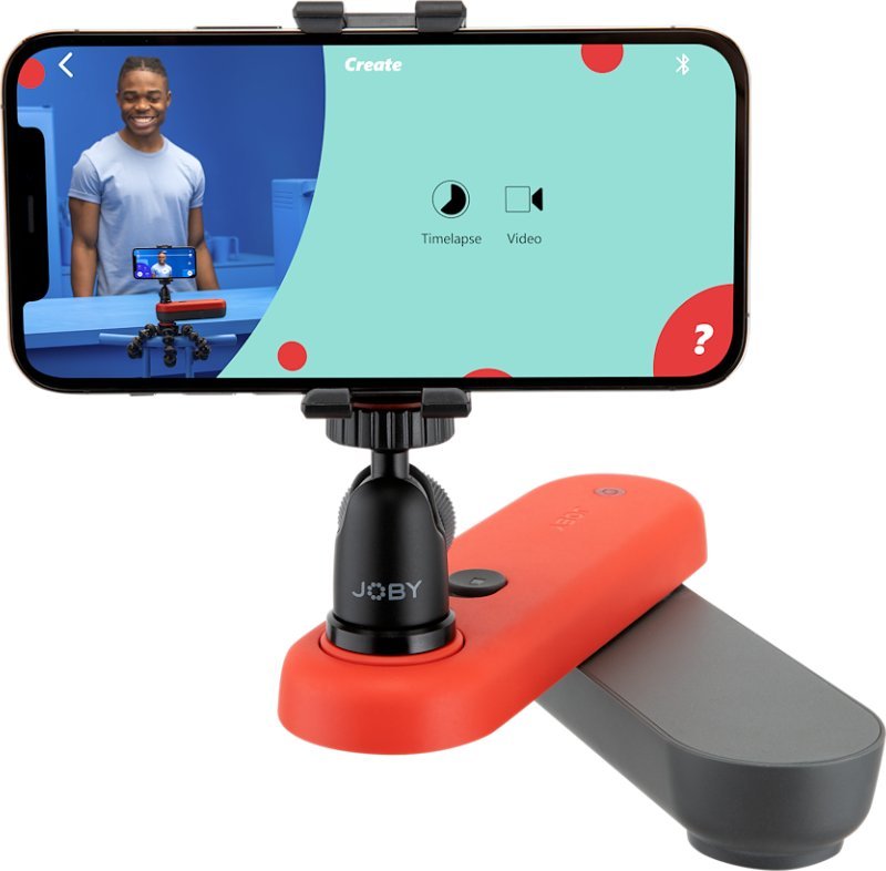 Set aksesorësh për telefon JOBY Swing Phone Mount Kit, mbajtëse telefoni, kokë e rrotullueshme, i zi
