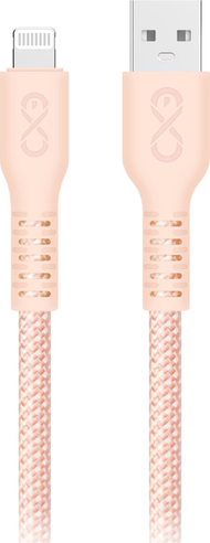 Kabllo USB Orno eXc IMMORTAL, USB A në Lightning, 2 m, rozë