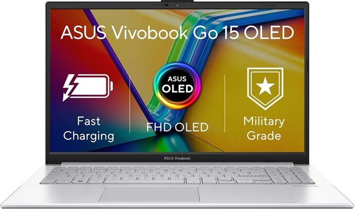 Laptop ASUS Vivobook Go 15 OLED (E1504F), 15.6", AMD Ryzen 5, 8GB RAM, 512GB SSD, AMD Radeon Graphics, i argjendtë