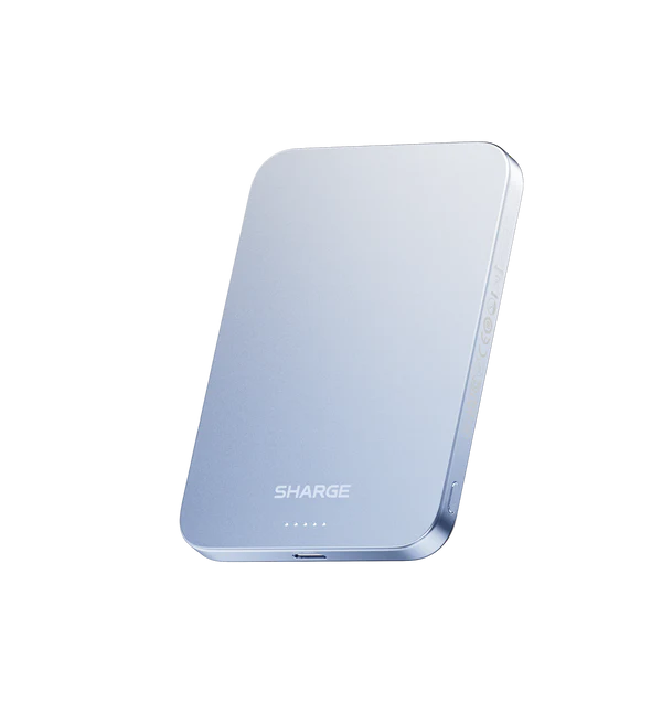 Powerbank SHARGE Aeromag, 5000mAh, i kaltër