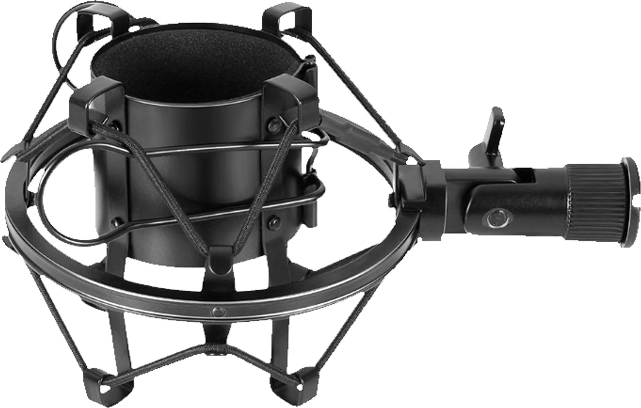 Mbajtëse mikrofoni Varr Gaming Shockproof Basket, diametër 45-50mm, montim fileto 5/8", e zezë