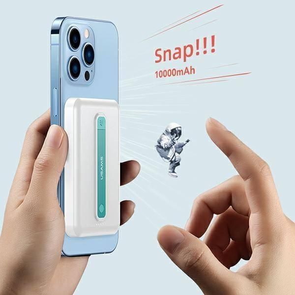 Powerbank Usams PB64, 10000mAh, Power Delivery 22.5W, MagSafe, i zi