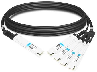 Разделителен мрежен кабел NVIDIA Networking Passive Copper Splitter, 2m, бакарен, црн