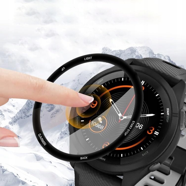 Xham mbrojtës Wozinsky Full Glue për Garmin Forerunner 265S 46mm, set 2 copë, transparent