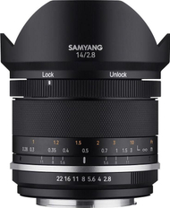 Objektiv Samyang Canon EF 14mm F2.8 MF MK2, ultra wide angle, për full frame, i zi