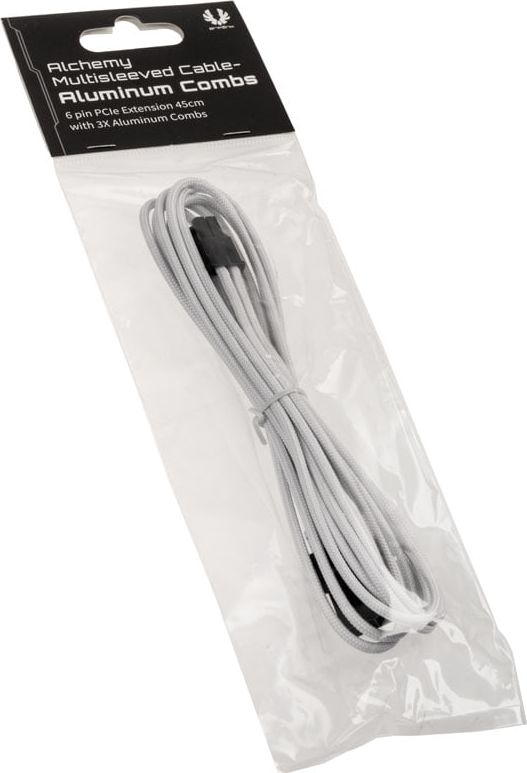 Kabllo zgjatuese PCIe BitFenix BFA-MAC-6PEG45WK-RP, 6-pin në 6-pin, 0.45m, e bardhë