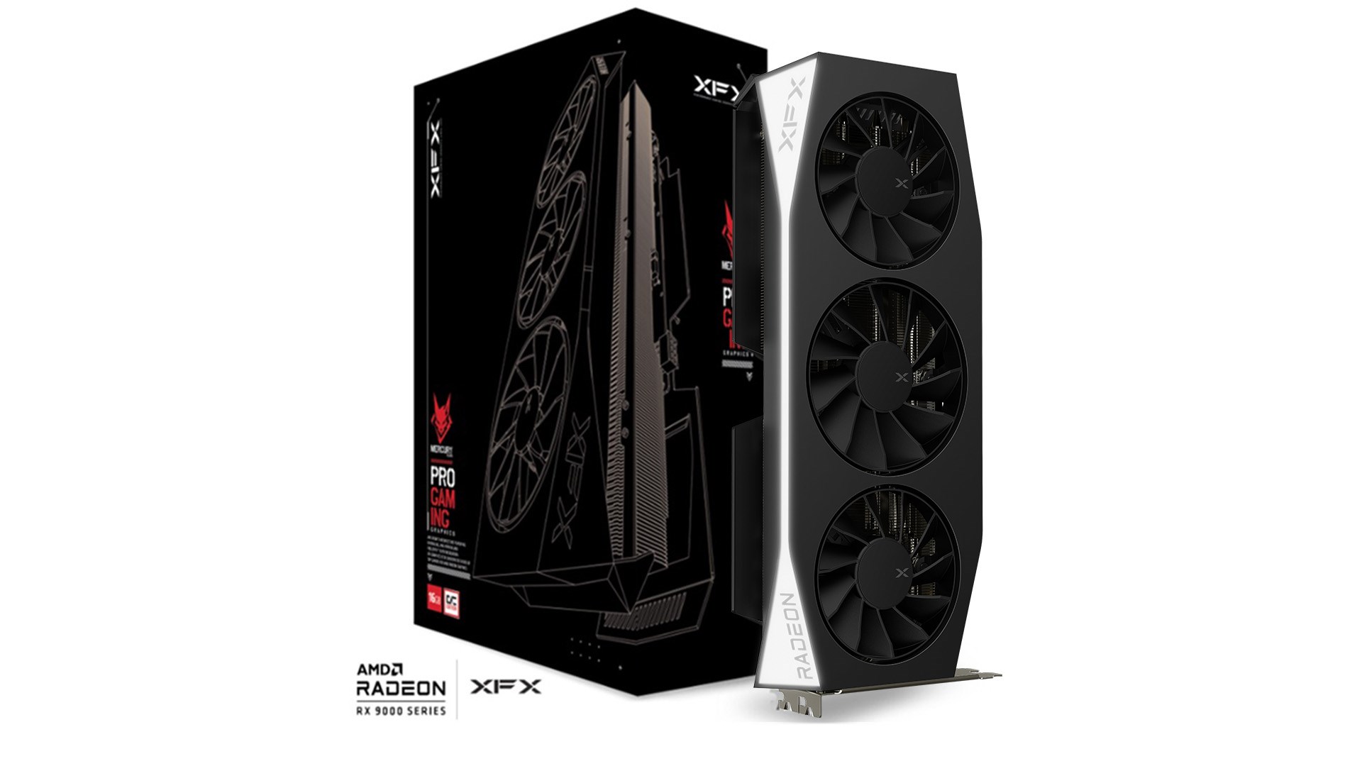 Kartelë grafike XFX Mercury RX 9060XT OC, 16GB, e zezë