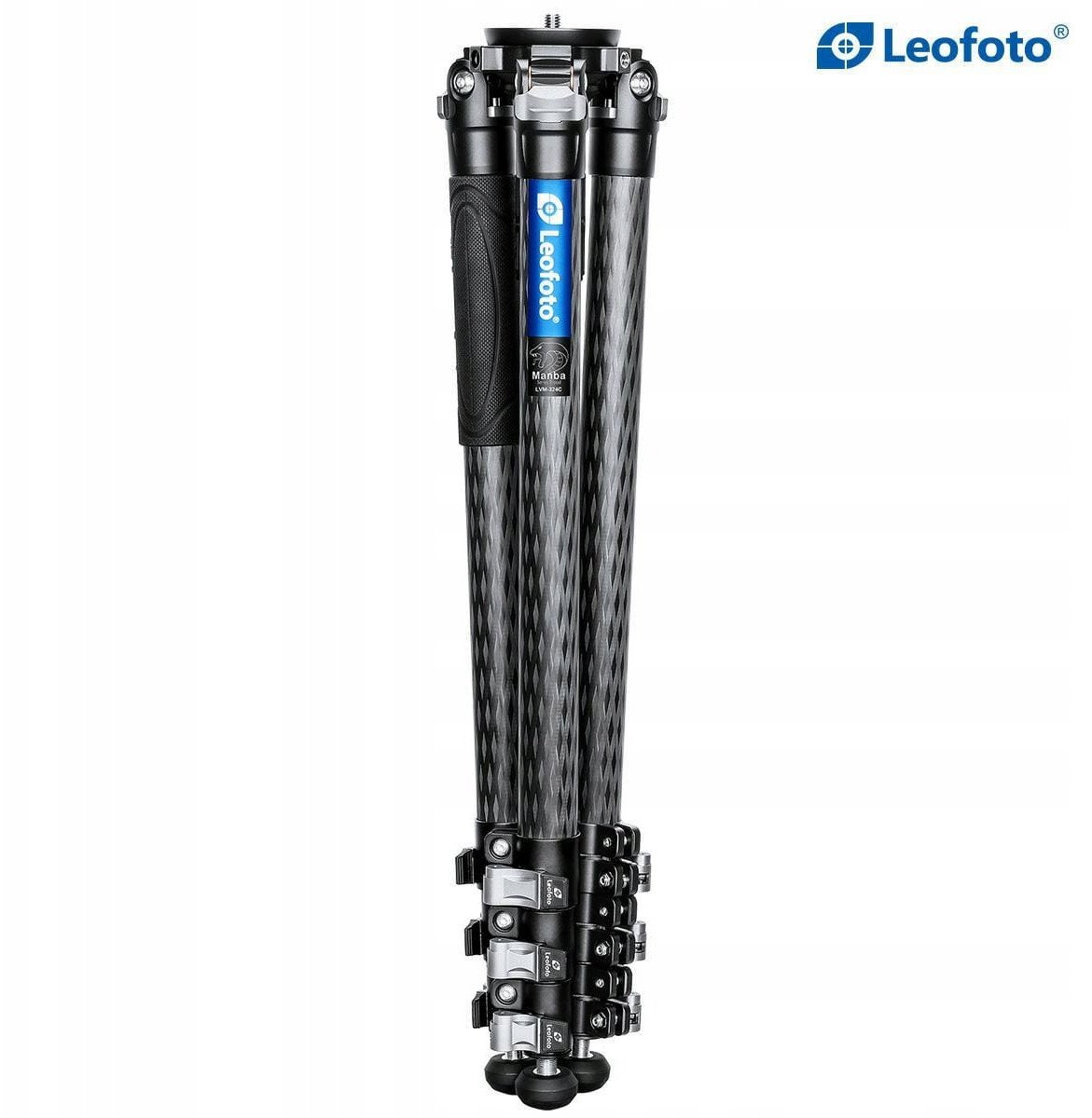 Trekëmbësh video Leofoto LVM-324C BV-10, fibrë karboni, tas 75mm, me kokë fluide