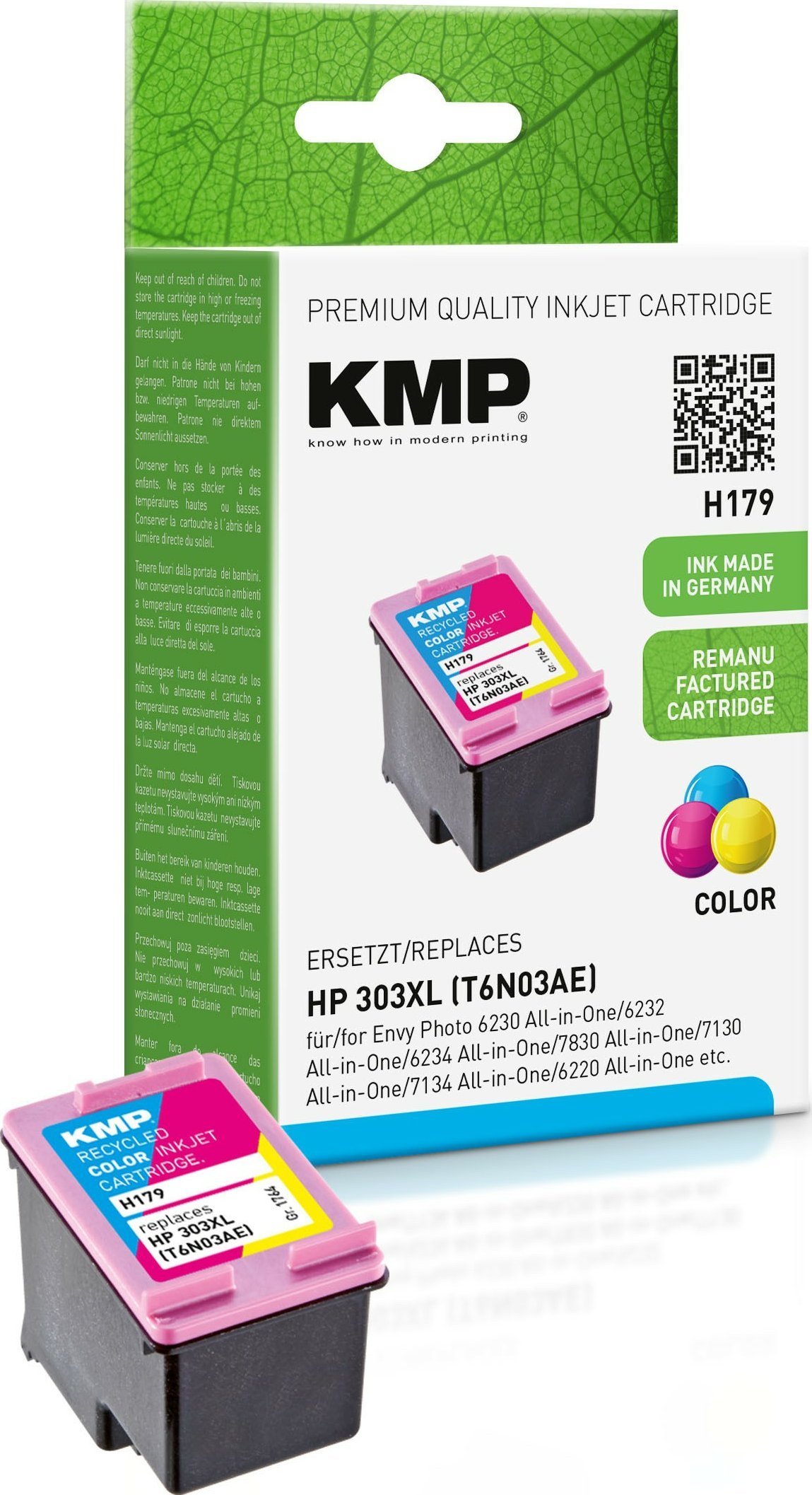 Kartrixh boje KMP H179, kompatibil me HP 303XL, color