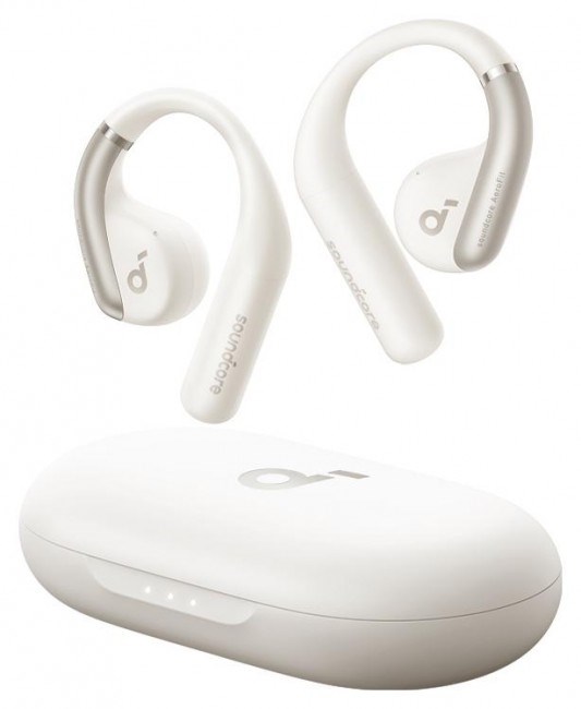 Kufje Anker Soundcore AeroFit, in-ear, IPX7, të bardha
