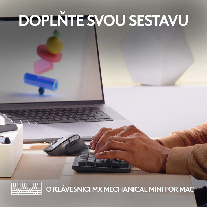 Глувче Logitech MX Master 3S за Mac, сиво