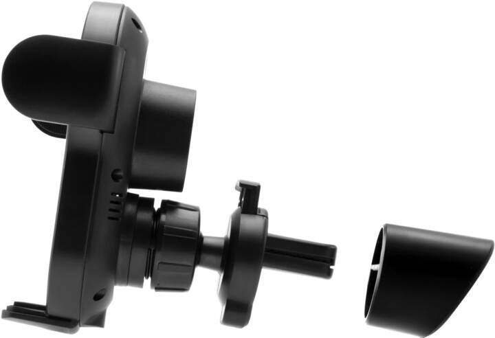 Mbajtëse për makinë FIXED Matic, me karikues wireless, e zezë