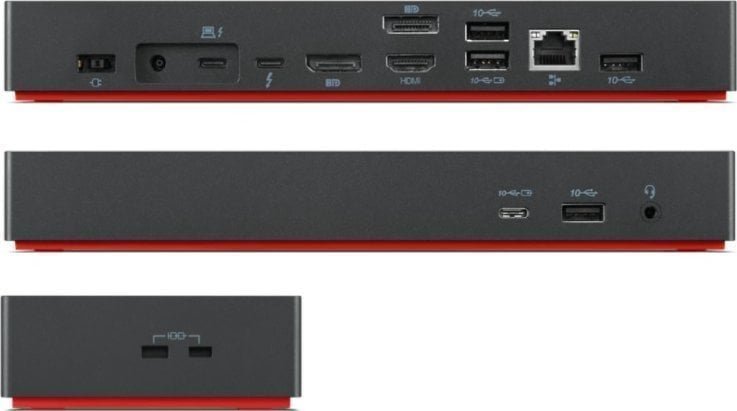 Dok universal Lenovo ThinkPad Universal, USB C, me shumë porta, i zi