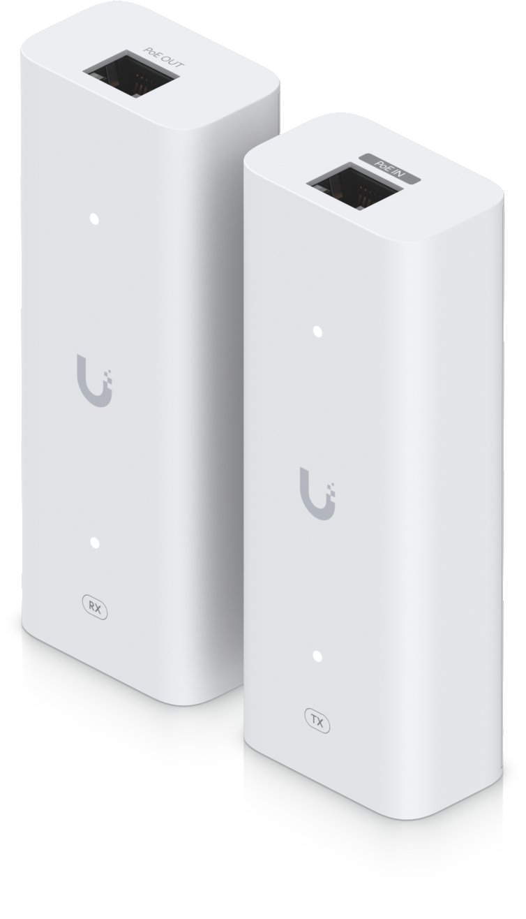 Kit PoE Ubiquiti Networks PoE Over 2 Wire Retrofit Extender, transmetues dhe marrës, për rrjet PoE mbi 2 përçues