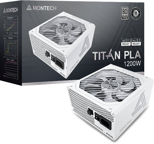 Furnizues energjie Montech TITAN PLA, 1200W, 80 Plus Platinum, modular